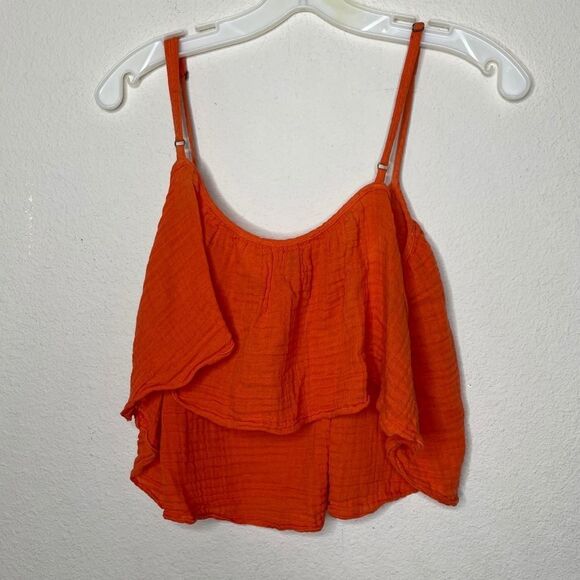 LA VI Crop Top Orange - Picture 2 of 9